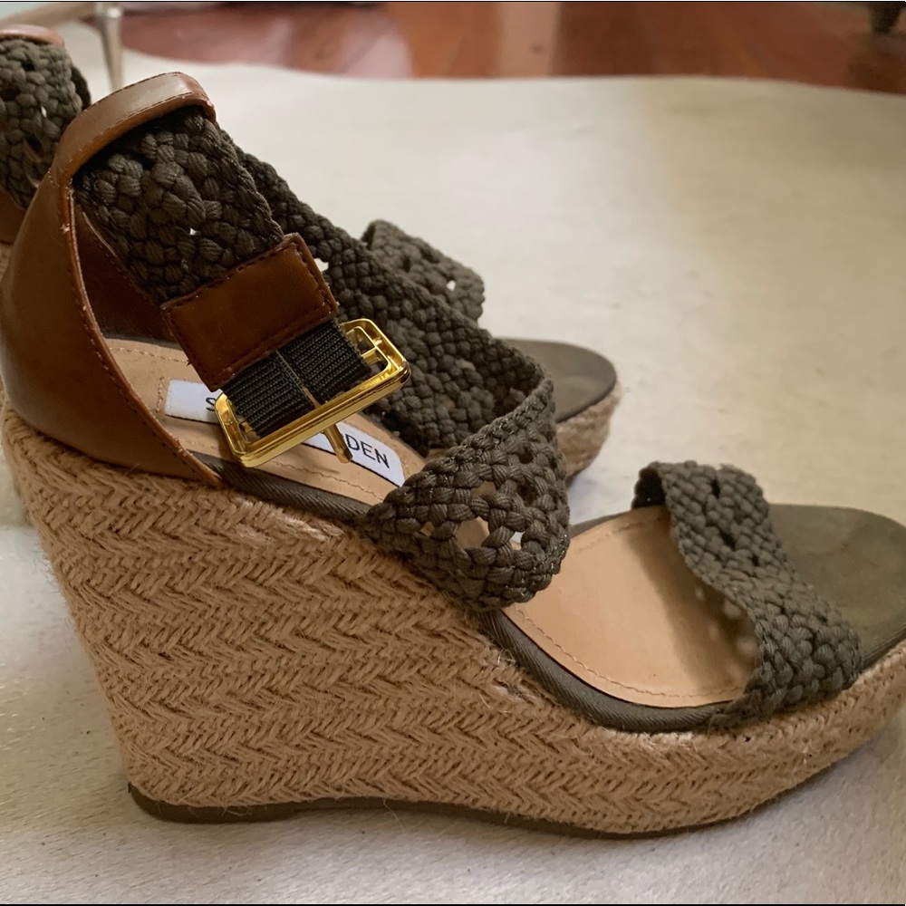 Steve Madden braided wedge sandals